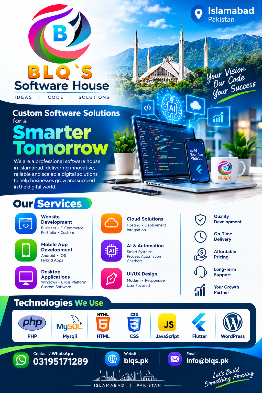 BLQ's Software House services and technologies